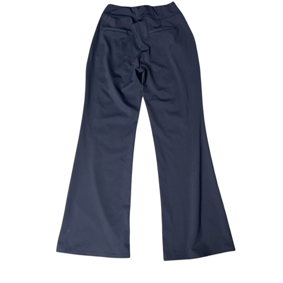 HALARA Flex™ Mid Rise Side Zipper Pocket Work Flare Pants Navy Size Medium - Picture 3 of 7